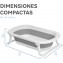 MS Innovaciones Bagnetto Flex Grigio + Cuscino Stelle