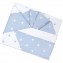Set Lenzuola Andy & Helen per Carrozzina Fantasia F1 3 pz Cielo
