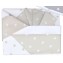 Set Lenzuola Andy & Helen per Carrozzina Fantasia F1 3 pz Beige