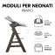 Seggiolone in Legno Hauck Alpha+ Select Charcoal