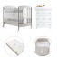 Set Pali Birillo Tortora ( Lettino + Bagnetto + Set Piumone + Materasso )