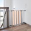 Cancelletto di Sicurezza Hauck Wood Lock 2 in Metallo Silver e Legno + Estensione da 96 a 101 cm