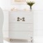 Cassettiera Fasciatoio Baby Expert Cuore Di Mamma Bianco Tortora /