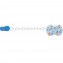 Clip Chicco Con Catenella Azzurra