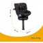 Seggiolino Auto Isofix Joie i-Spin Ruotabile a 360 Coal i-Size Dai 40 ai 105 cm OUTLET