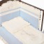 Completo Piumone Billo e Pallina 3 Pezzi Sfilabile Nuvola Avorio-Celeste /