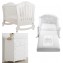 Lettino Pali Prestige Principe Bianco + Completo Piumone 3 pz Bianco