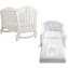 Lettino Pali Prestige Principe Bianco + Completo Piumone 3 pz Bianco