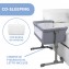 Culla Chicco Next2Me Essential Stone Re Lux Inclinabile, Buona Circolazione dell'Aria, Materasso e Borsa inclusi