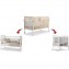 Set Pali Flippy Bianco Naturale (Lettino Trasformabile in Culla + 2 Materassi + Piumone Paracolpi)