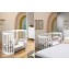 Culla Trasformabile in Lettino Co-Sleep Montessori Cuoricini Leonardo Bianco