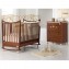 Lettino e Cassettiera Fasciatoio Baby Expert Perla Noce Oro