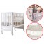 Lettino Culla Contact Azzurra Design Bianco + Materasso + Completo Piumone