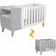 Lettino Culla Micuna Harmony Evolutive Bianco Grigio