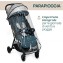 Passeggino Chicco Glee Joyful Teal Portata 22 kg Chiusura Automatica + Parapioggia