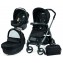 Pack poussette trio book 51 black/ white pop up sportivo Geo Black