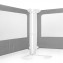Barriera Letto 3 in 1 Ms Tall Plus Gris 190 cm
