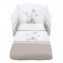 Set Pali Flippy Bianco Naturale (Lettino Trasformabile in Culla + 2 Materassi + Piumone Paracolpi)