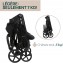 Trio Chicco Seety Boston Grey con Seggiolino Kory Essential i-Size Black Portata 22 Kg
