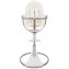 Seggiolone Fresco Chrome Bloom White