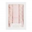 Set 3 pz Mussola Nanan All Over Lettering 80 x 80 cm Rosa