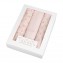 Set 3 pz Mussola Nanan All Over Lettering 80 x 80 cm Rosa