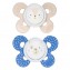 Succhietto Chicco Physio Comfort Silicone 2pz Beige Blu 6-16m
