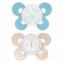 Succhietto Chicco Physio Comfort Silicone 2pz Celeste Beige 6-16m