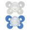 Succhietto Chicco Physio Comfort Night Silicone 2pz Beige Blu 16-36m