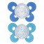 Succhietto Chicco Physio Comfort Night Silicone 2pz Blu Celeste 16-36m