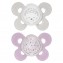 Succhietto Chicco Physio Comfort Night Silicone 2pz Beige Lilla 16-36m