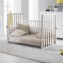 Lettino Evolutivo Co-Sleeping Pali Transformer Bianco (Trasformabile da Culla a Lettino a Divanetto a Poltroncina a Montessoriano + 2 Materassi + Piumone Paracolpi Menta)