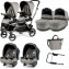 Trio Gemellare Peg Perego Duette Piroet Luxe Grey