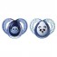 Tommee Tippee Set 02 Succhietti Anytime 6-18M in Silicone Ortodontico Panda Dark Blu