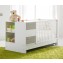 Lettino Trasformabile Pali Zoom Bianco Lucido / Rovere Grigio
